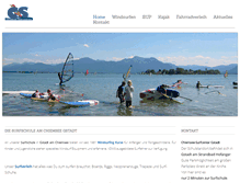 Tablet Screenshot of chiemsee-surfcenter.de